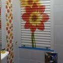 Сантехнические рольставни с фотопечатью в туалете в Москве