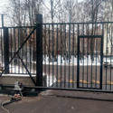 Откатные ворота на забор в Москве