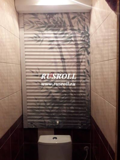 Роллета с фотопечатью в туалет в Москве